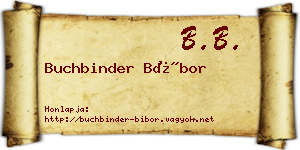 Buchbinder Bíbor névjegykártya